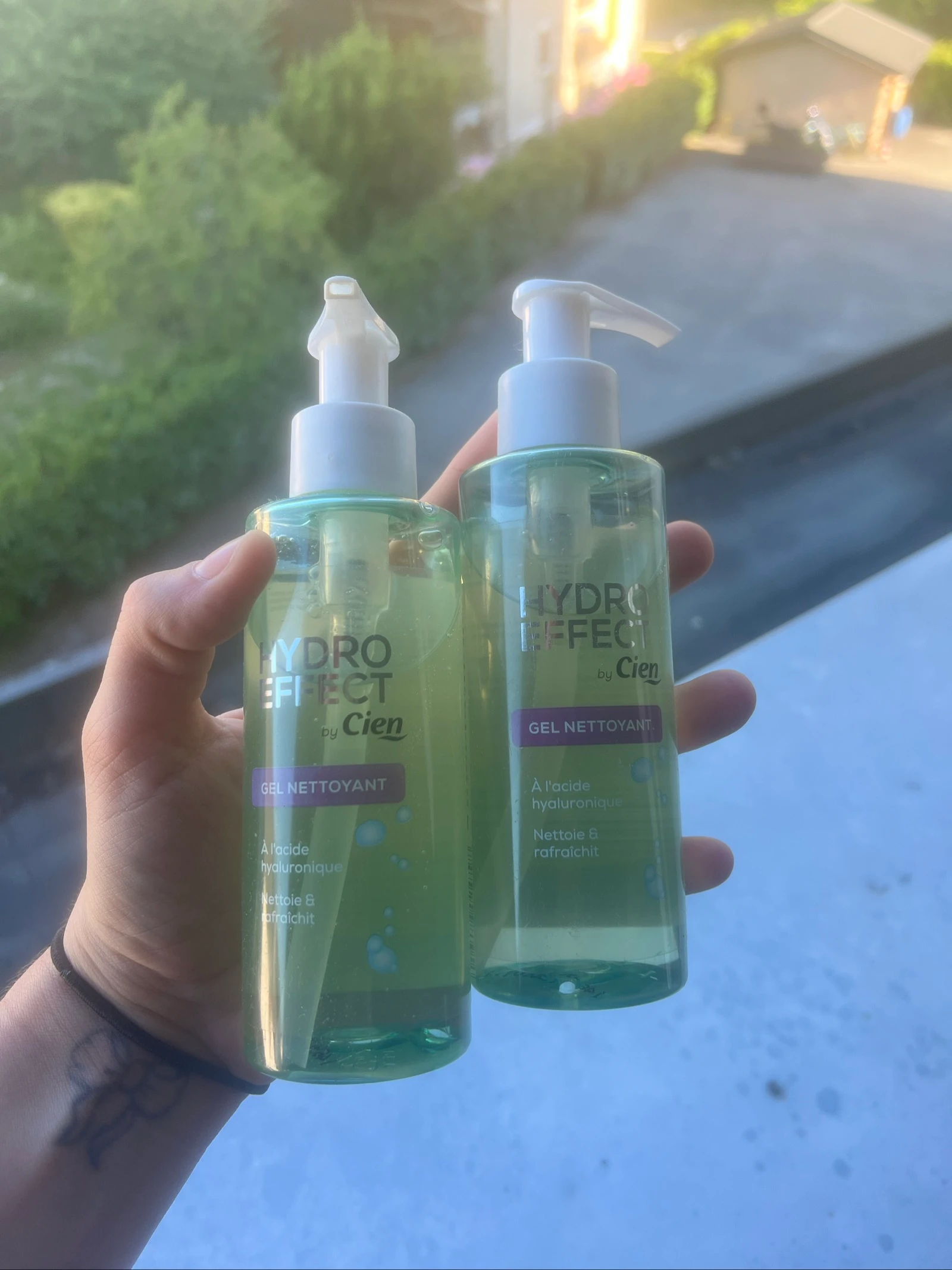 Lot de 2 gels nettoyants visage Cien Hydro Effect à l’acide hyaluronique